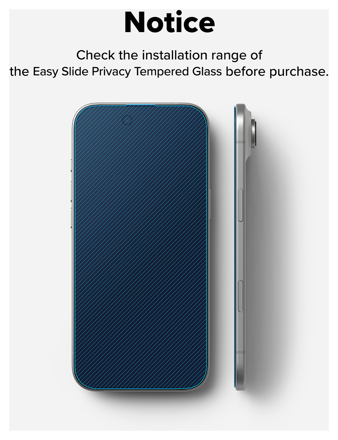 Ringke Easy Slide Privacy Glass iPhone Air Screen Protector Jig 2-Pack afbeelding 17