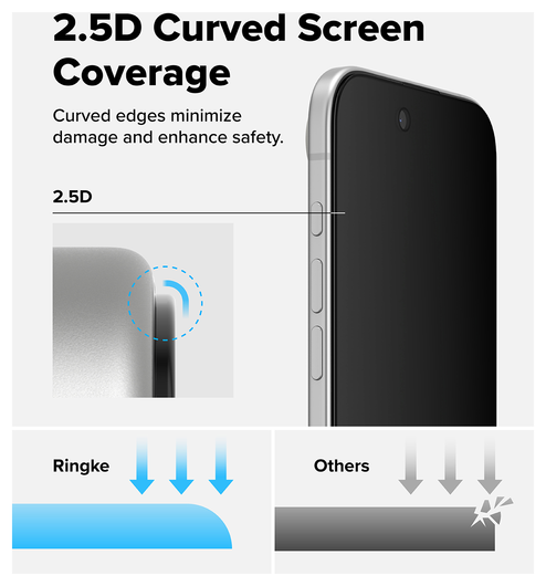 Ringke Easy Slide Privacy Glass iPhone Air Screen Protector Jig 2-Pack afbeelding 13