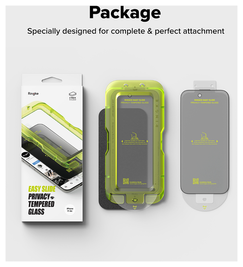 Ringke Easy Slide Privacy Glass iPhone Air Screen Protector Jig 2-Pack afbeelding 18
