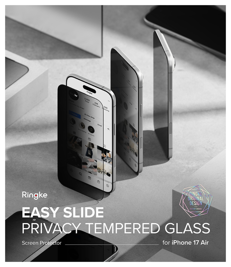 Ringke Easy Slide Privacy Glass iPhone Air Screen Protector Jig 2-Pack afbeelding 19