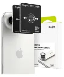 Ringke Frame Glass iPhone Air Camera Protector Tempered Glass (2-Pack) afbeelding
