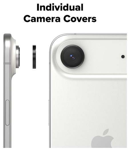 Ringke Frame Glass iPhone Air Camera Protector Tempered Glass (2-Pack) afbeelding 6