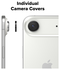 Ringke Frame Glass iPhone Air Camera Protector Tempered Glass (2-Pack) afbeelding 6