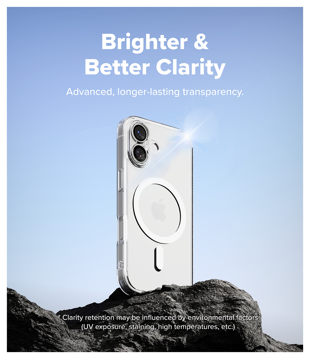 Ringke Fusion Magnetic Apple iPhone 17 Hoesje MagSafe Transparant afbeelding 4