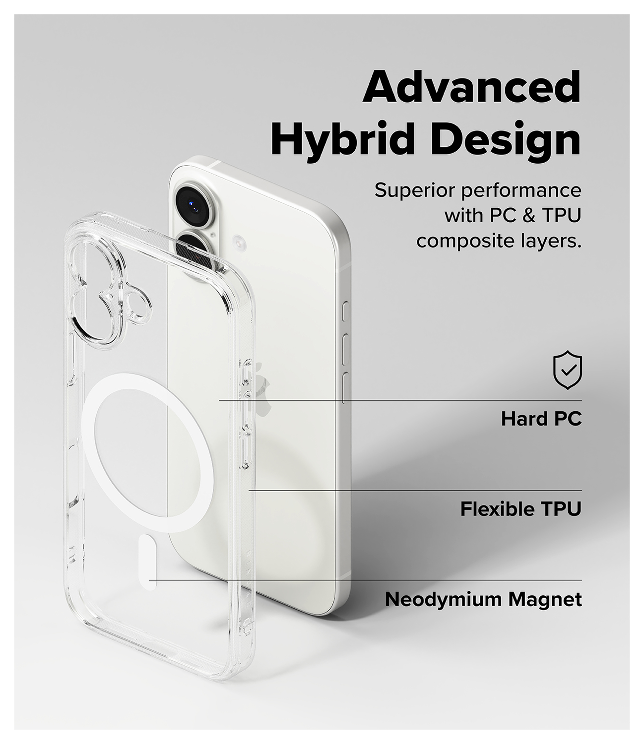 Ringke Fusion Magnetic Apple iPhone 17 Hoesje MagSafe Transparant afbeelding 6