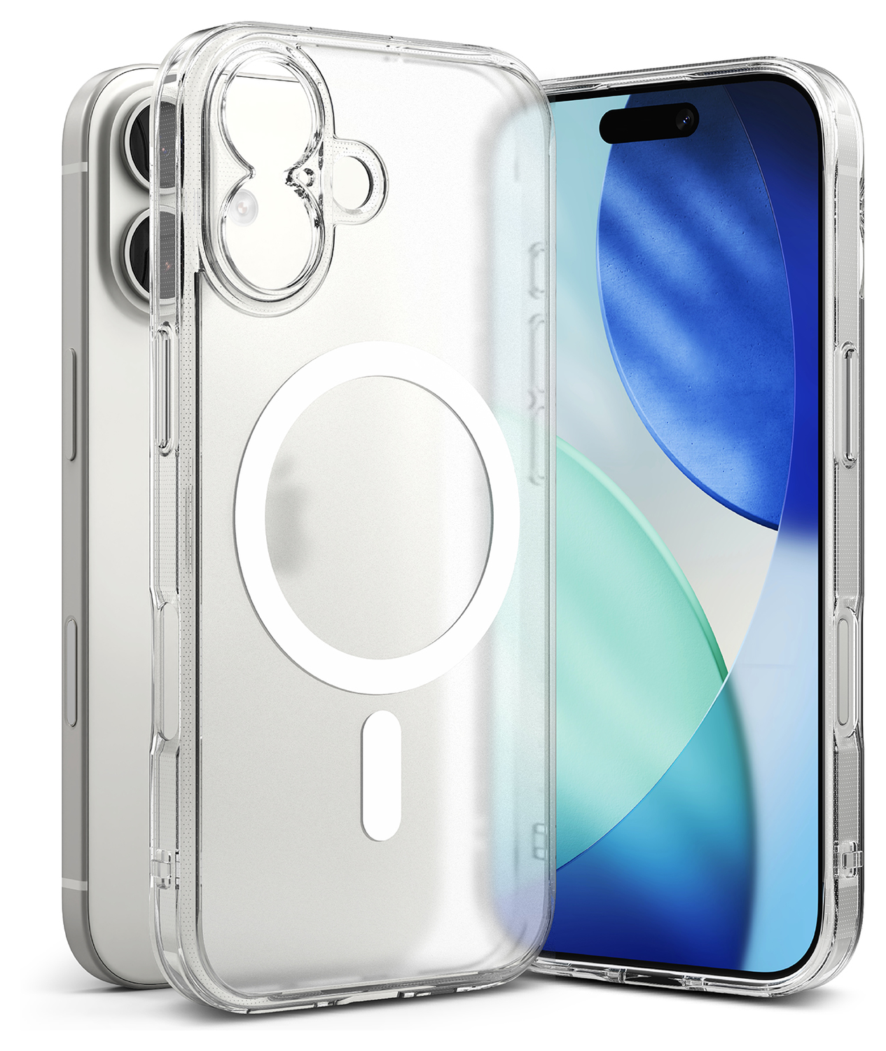 Ringke Fusion Magnetic Apple iPhone 17 Hoesje MagSafe Matte Transparant afbeelding 1