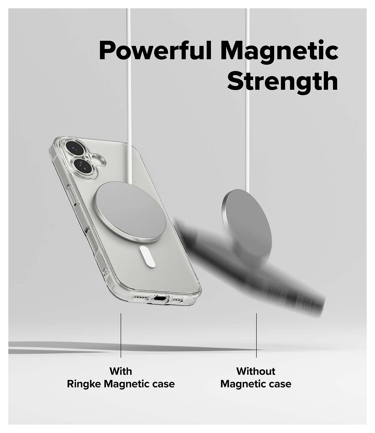 Ringke Fusion Magnetic Apple iPhone 17 Hoesje MagSafe Matte Transparant afbeelding 7