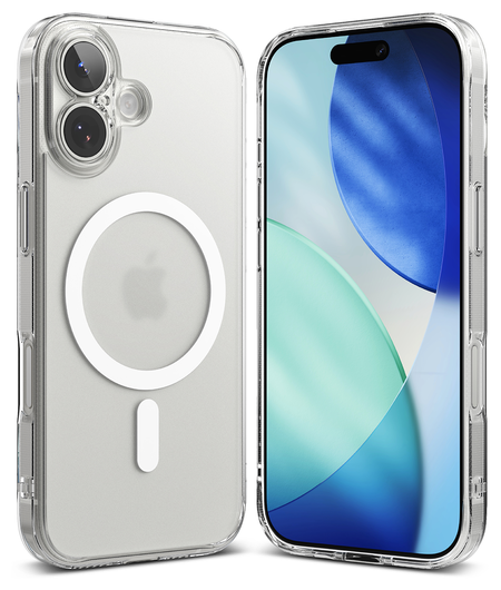 Ringke Fusion Magnetic Apple iPhone 17 Hoesje MagSafe Matte Transparant afbeelding 2