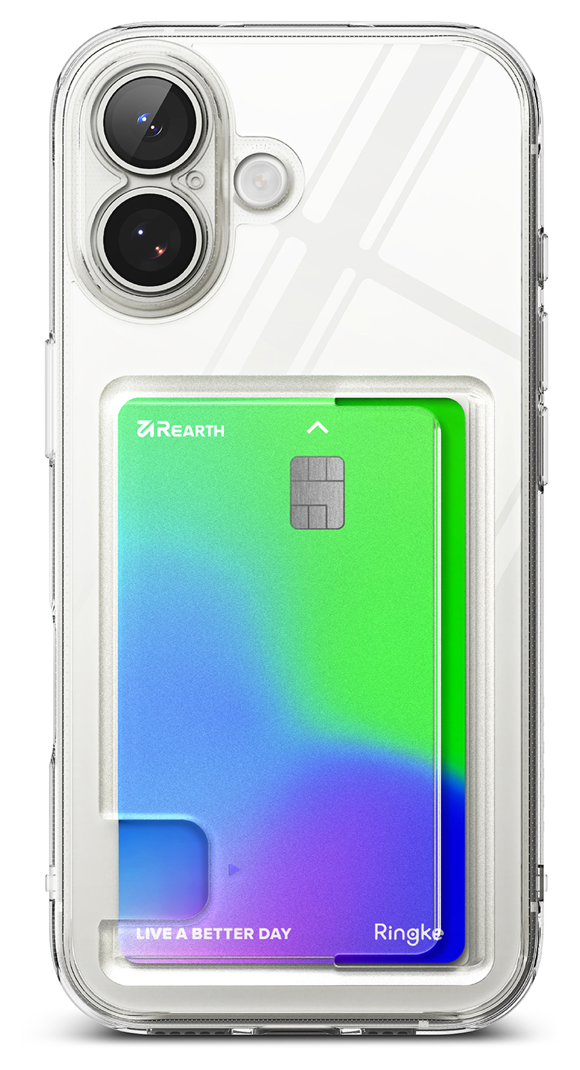 Ringke Fusion Card Apple iPhone 17 Hoesje Kaarthouder Transparant afbeelding 11