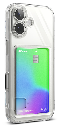 Ringke Fusion Card Apple iPhone 17 Hoesje Kaarthouder Transparant afbeelding 10