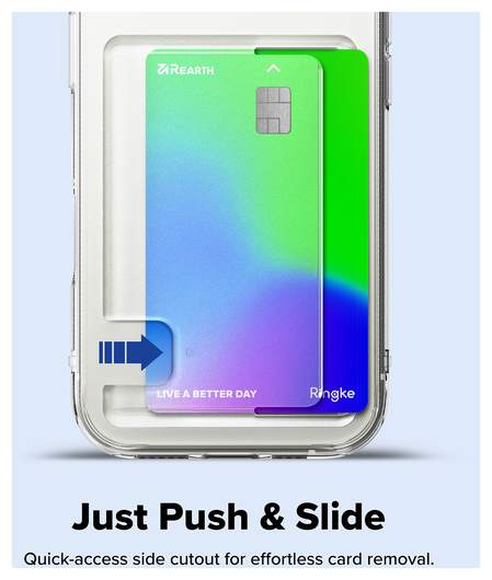 Ringke Fusion Card Apple iPhone 17 Hoesje Kaarthouder Transparant afbeelding 4