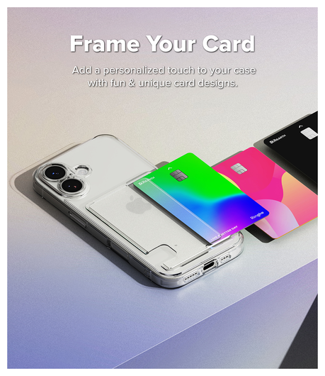 Ringke Fusion Card Apple iPhone 17 Hoesje Kaarthouder Transparant afbeelding 5