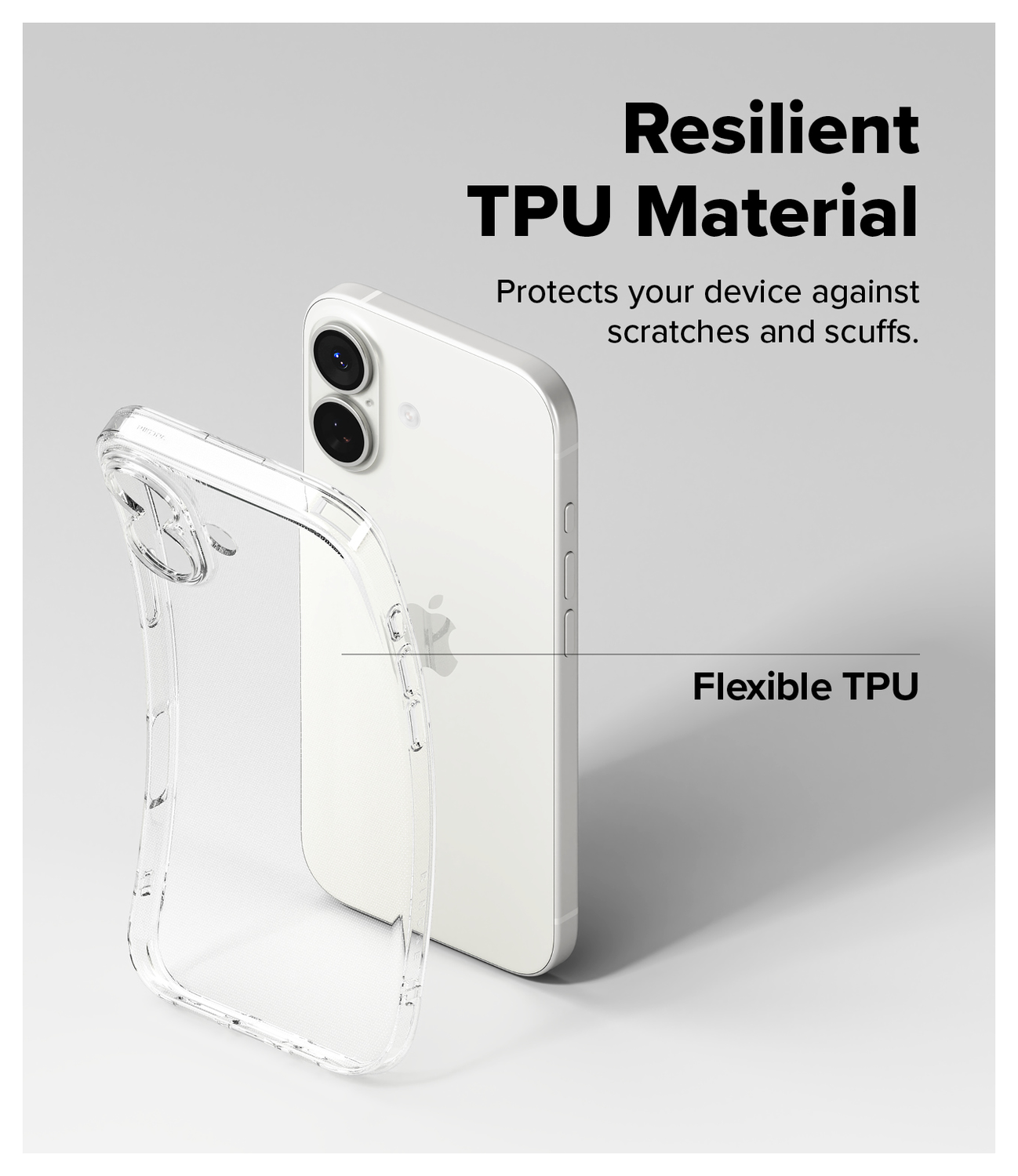 Ringke Air iPhone 17 Hoesje Flexibel TPU Back Cover Transparant afbeelding 4