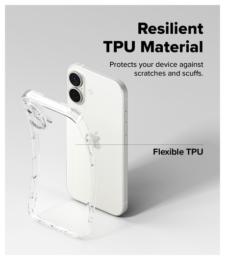 Ringke Air iPhone 17 Hoesje Flexibel TPU Back Cover Transparant afbeelding 4