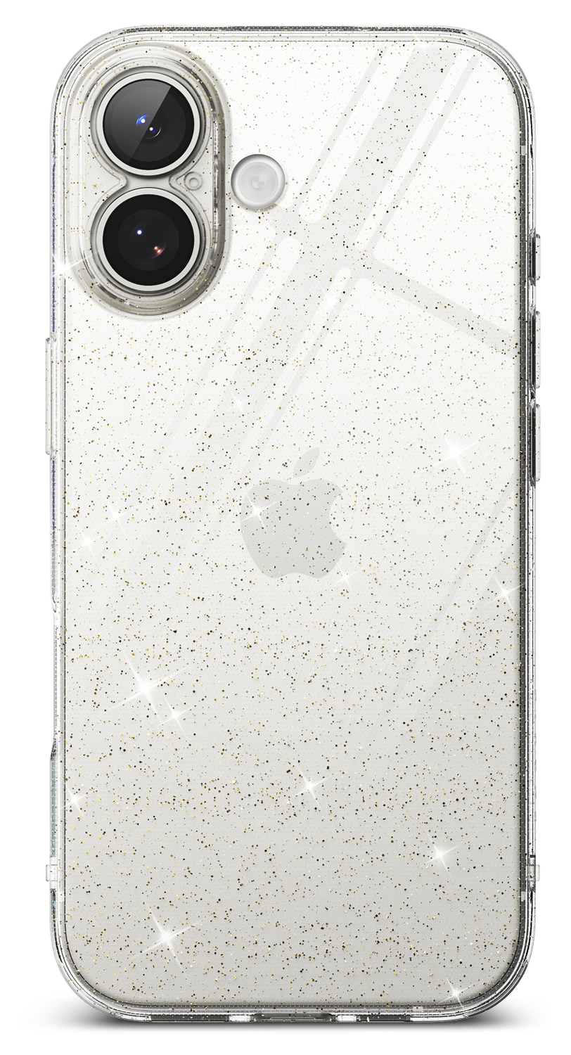 Ringke Air iPhone 17 Hoesje Flexibel TPU Back Cover Glitter Transparant afbeelding 2
