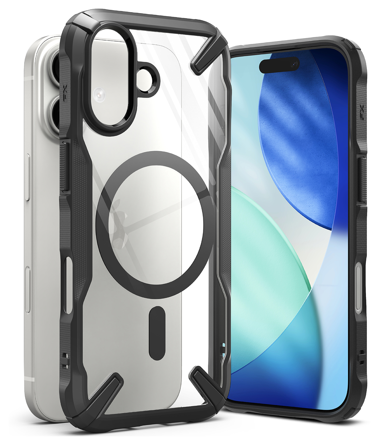 Ringke Fusion X Magnetic Apple iPhone 17 Hoesje MagSafe Zwart afbeelding 1