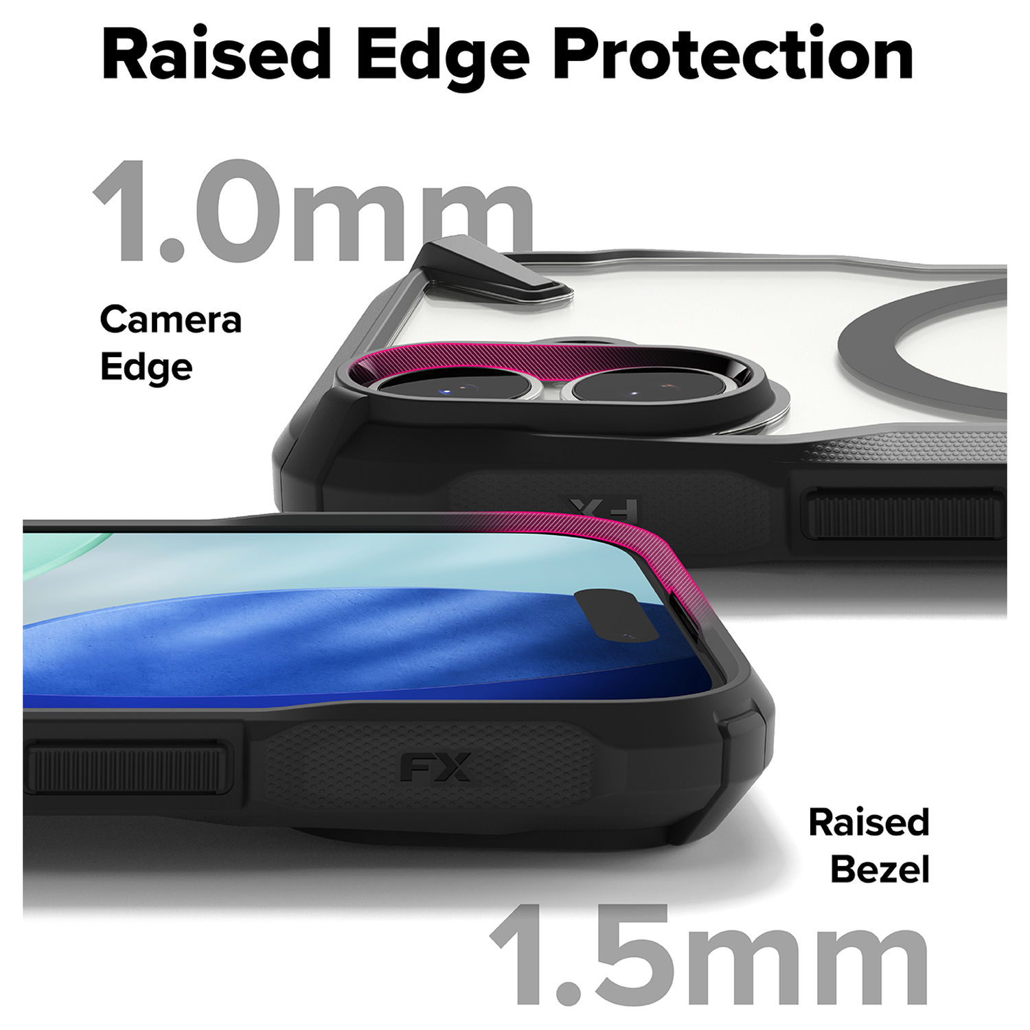 Ringke Fusion X Magnetic Apple iPhone 17 Hoesje MagSafe Zwart afbeelding 8