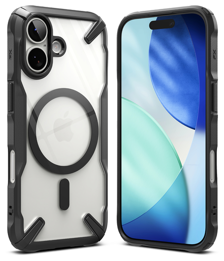 Ringke Fusion X Magnetic Apple iPhone 17 Hoesje MagSafe Zwart afbeelding 2