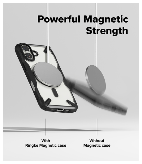 Ringke Fusion X Magnetic Apple iPhone 17 Hoesje MagSafe Zwart afbeelding 7