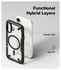 Ringke Fusion X Magnetic Apple iPhone 17 Hoesje MagSafe Zwart afbeelding 6