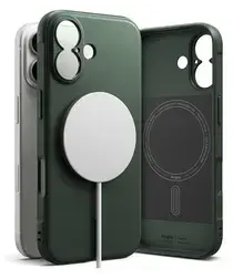 Ringke Onyx Magnetic Apple iPhone 17 Hoesje MagSafe Groen afbeelding