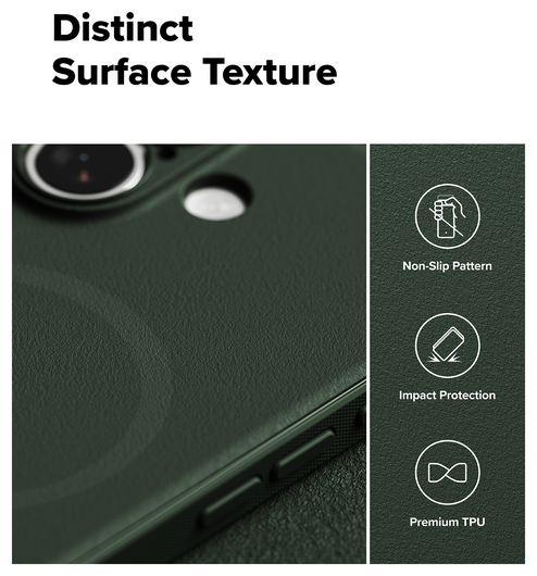 Ringke Onyx Magnetic Apple iPhone 17 Hoesje MagSafe Groen afbeelding 5
