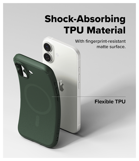Ringke Onyx Magnetic Apple iPhone 17 Hoesje MagSafe Groen afbeelding 9