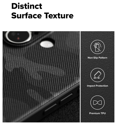 Ringke Onyx Magnetic Apple iPhone 17 Hoesje MagSafe Camo Zwart afbeelding 6