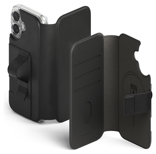 Ringke Folio Grip Wallet Magnetic Apple iPhone 17 Hoesje Zwart afbeelding 1