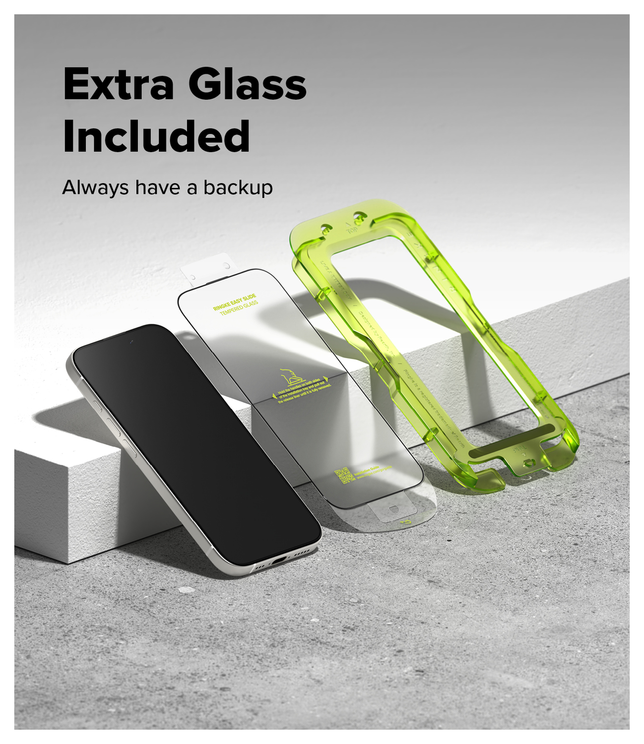 Ringke Easy Slide Apple iPhone 17 Screen Protector met Jig 2-Pack afbeelding 7