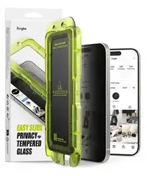 Ringke Easy Slide Privacy Glass iPhone 17 Screen Protector Jig 2-Pack afbeelding
