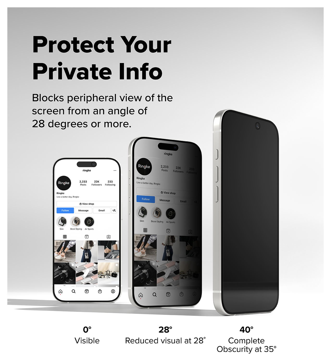 Ringke Easy Slide Privacy Glass iPhone 17 Screen Protector Jig 2-Pack afbeelding 5