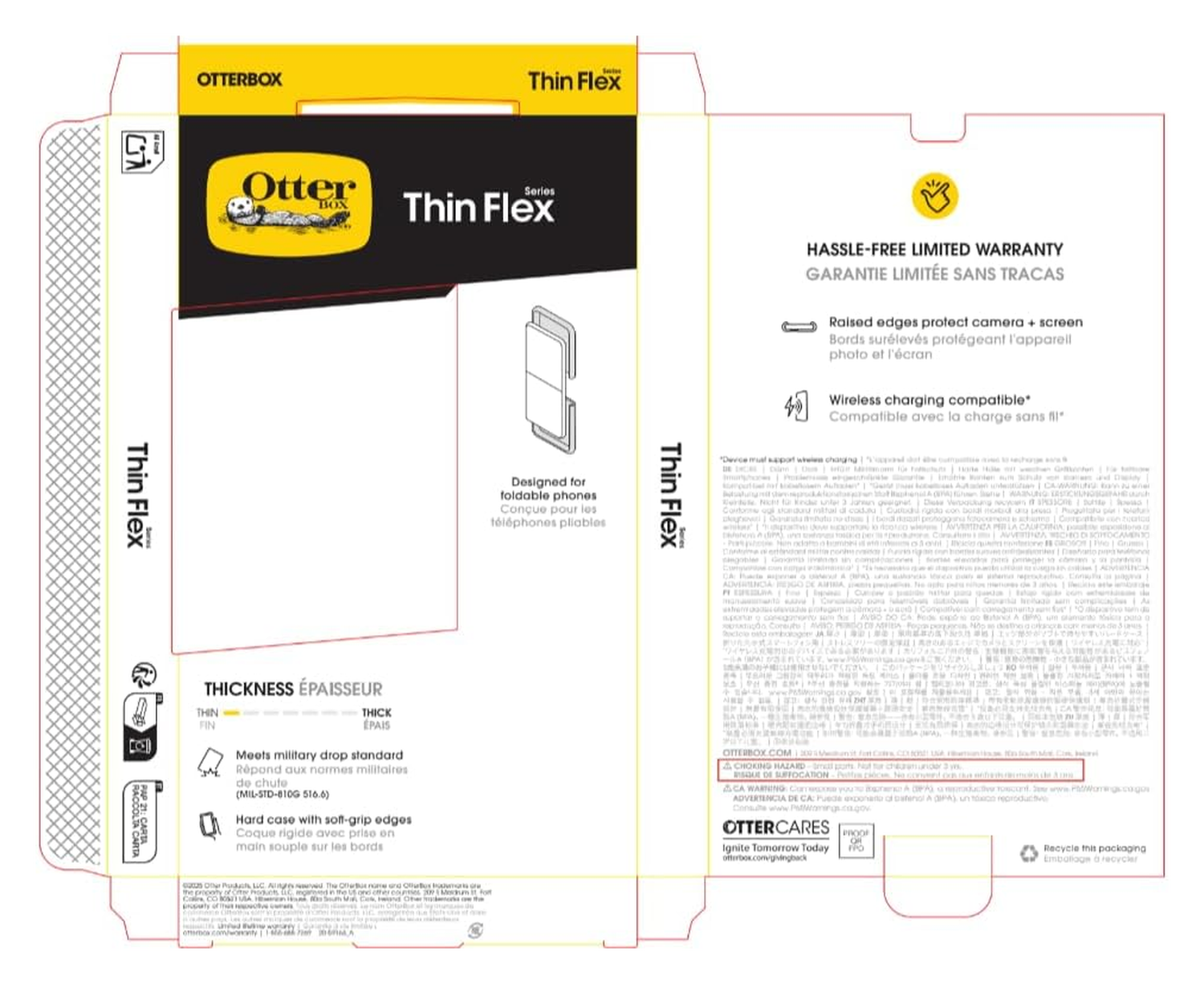 OtterBox Thin Flex Samsung Galaxy Z Flip 7 Hoesje Transparant afbeelding 6