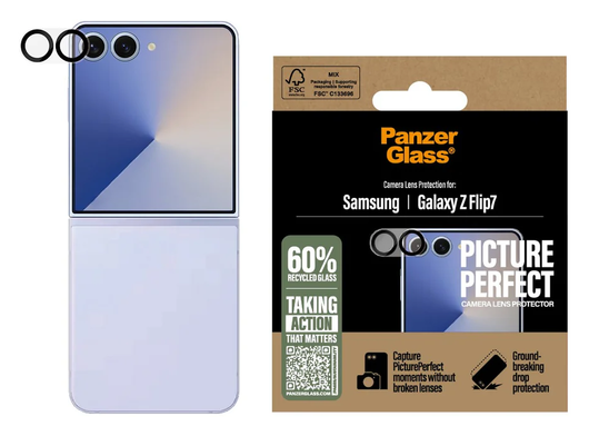 PanzerGlass PicturePerfect Samsung Galaxy Z Flip 7 Camera Protector Glas afbeelding 1