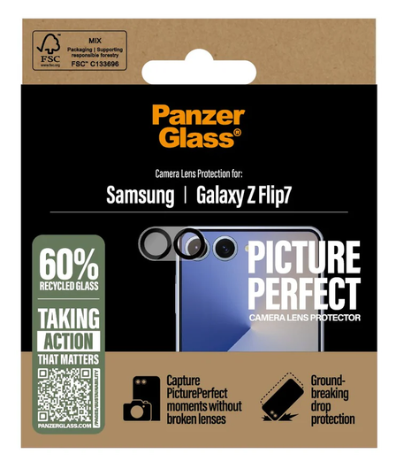 PanzerGlass PicturePerfect Samsung Galaxy Z Flip 7 Camera Protector Glas afbeelding 4