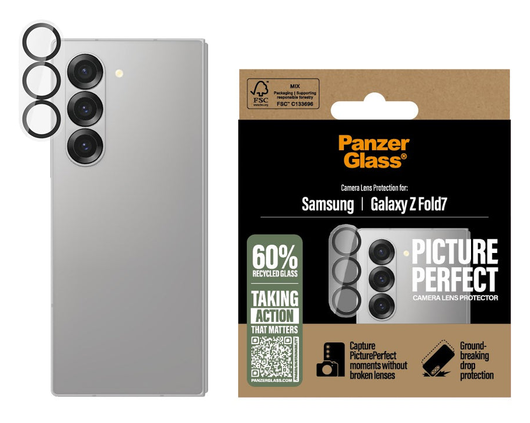 PanzerGlass PicturePerfect Samsung Galaxy Z Fold 7 Camera Protector Glas afbeelding 1