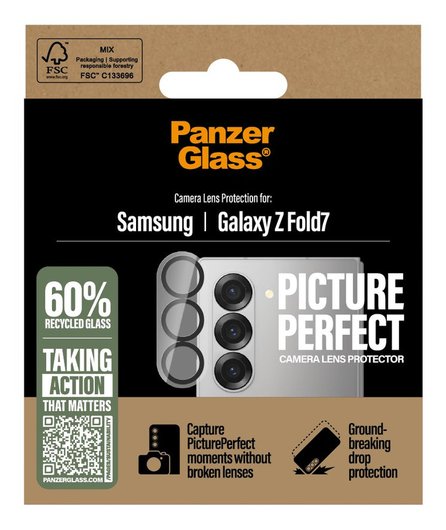 PanzerGlass PicturePerfect Samsung Galaxy Z Fold 7 Camera Protector Glas afbeelding 2