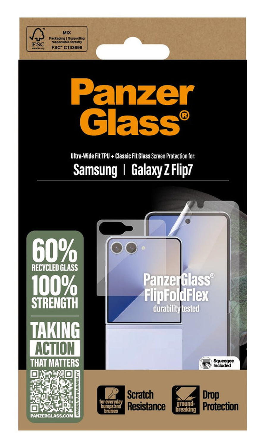 PanzerGlass Samsung Galaxy Z Flip 7 Screen Protector Case Friendly afbeelding 3