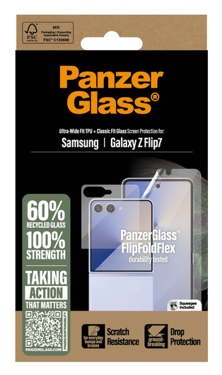 PanzerGlass Samsung Galaxy Z Flip 7 Screen Protector Case Friendly afbeelding 3