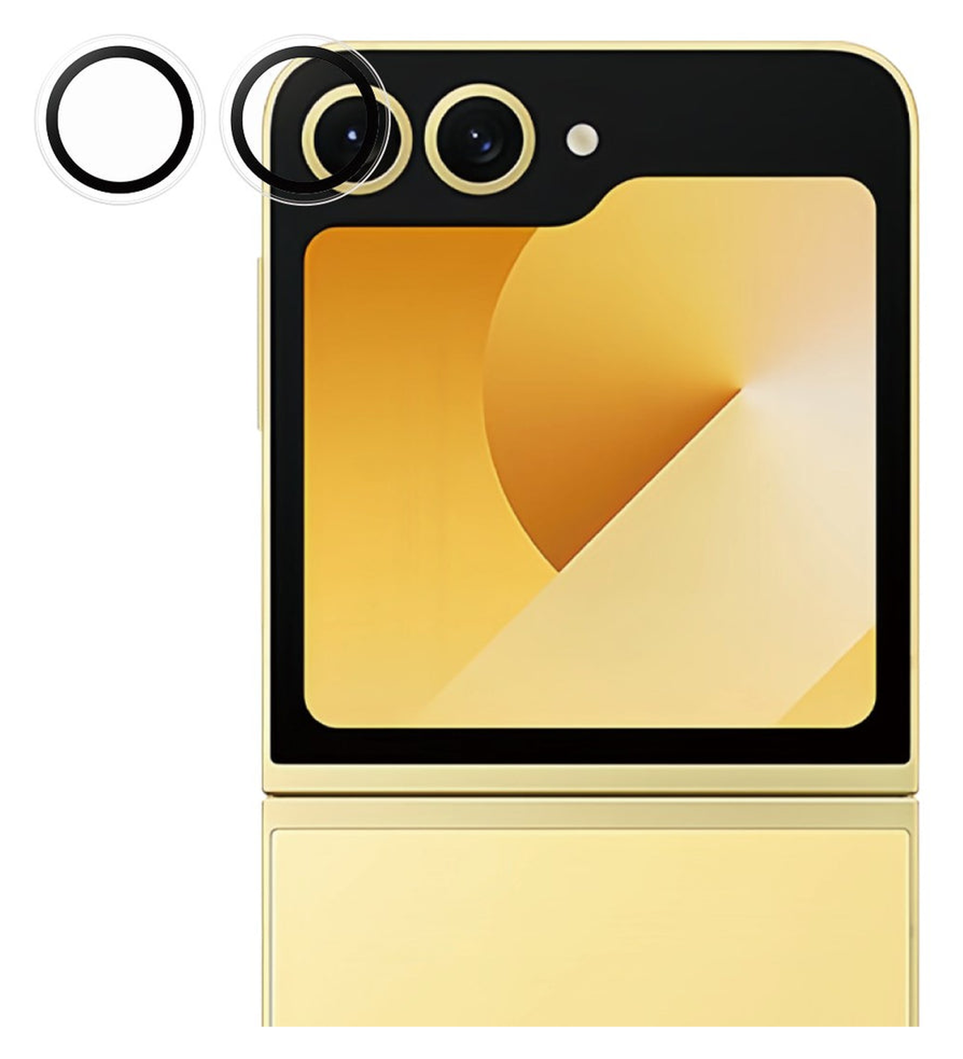 PanzerGlass Hoops Rings Samsung Galaxy Z Flip 7 FE Camera Lens Protector Glas afbeelding 2