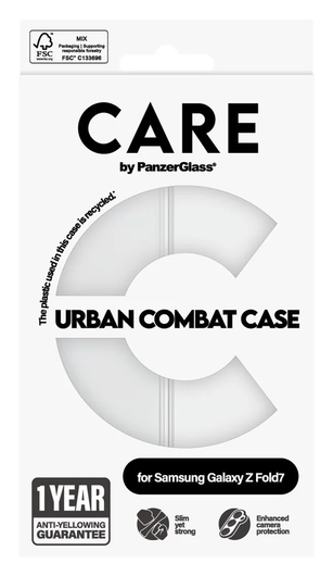 PanzerGlass CARE Urban Combat Samsung Galaxy Z Fold 7 Hoesje Transparant afbeelding 4
