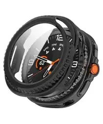 Samsung Watch 8 Classic Hoesje - Case Hard Plastic met Tempered Glass - Zwart afbeelding