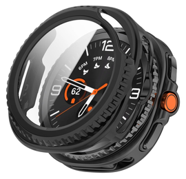 Samsung Watch 8 Classic Hoesje - Case Hard Plastic met Tempered Glass - Zwart
