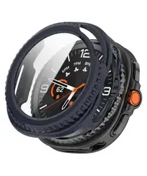 Samsung Watch 8 Classic Hoesje - Case Hard Plastic met Tempered Glass - Blauw afbeelding
