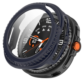 Samsung Watch 8 Classic Hoesje - Case Hard Plastic met Tempered Glass - Blauw