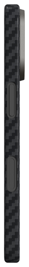 NEKIT Fiber Apple iPhone 17 Hoesje MagSafe Kevlar Back Cover Dun Zwart afbeelding 16