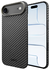 NEKIT Fiber Apple iPhone 17 Air Hoesje MagSafe Kevlar Back Cover Dun Zwart afbeelding 2
