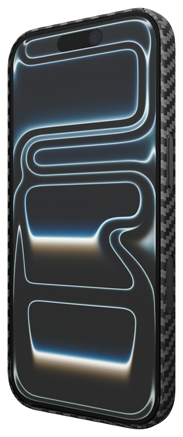 NEKIT Fiber Apple iPhone 17 Pro Max Hoesje MagSafe Kevlar Back Cover Dun Zwart afbeelding 11