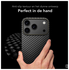 NEKIT Fiber Apple iPhone 17 Pro Max Hoesje MagSafe Kevlar Back Cover Dun Zwart afbeelding 7