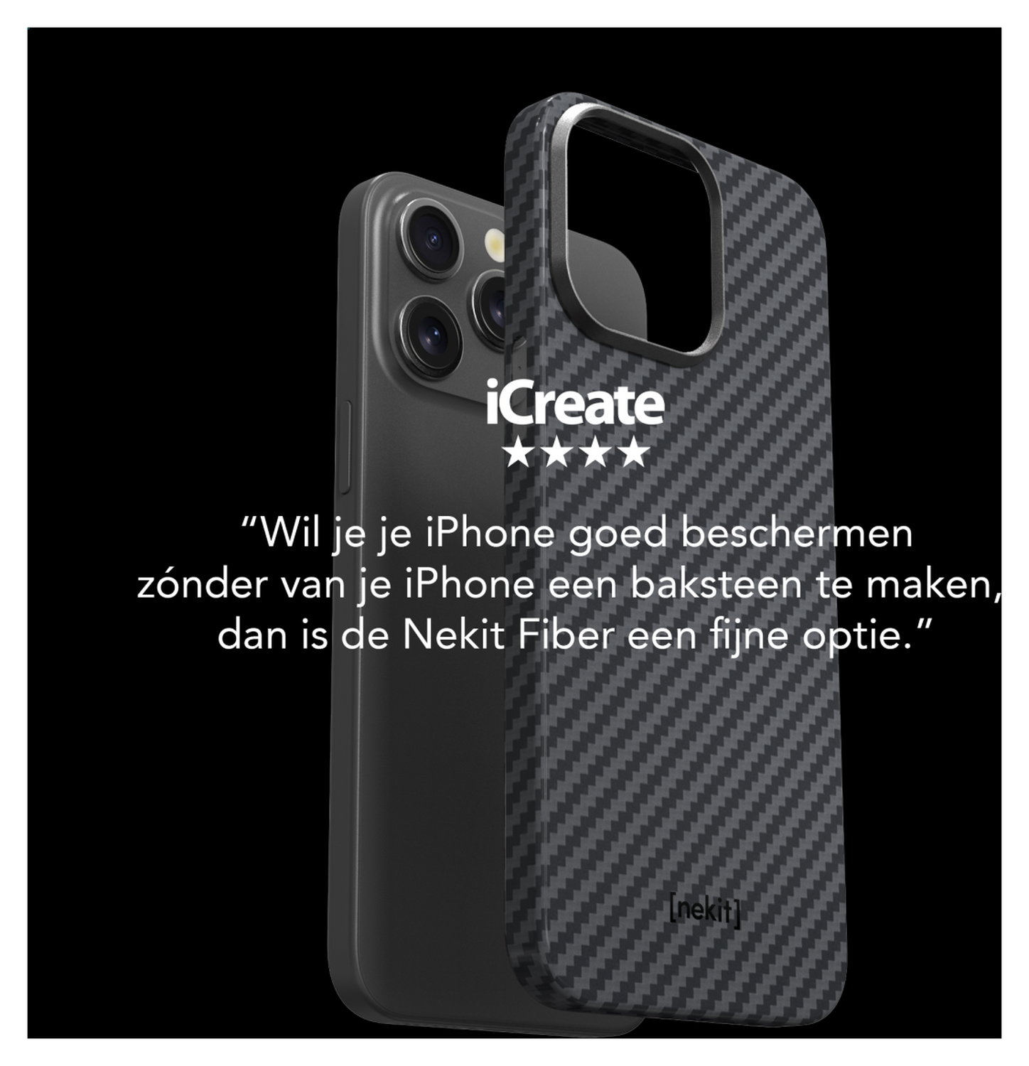 NEKIT Fiber Samsung Galaxy Z Flip 7 Hoesje MagSafe / Qi2 Kevlar Dun Blauw afbeelding 1